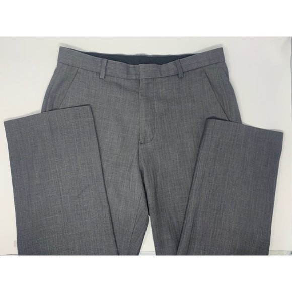 Calvin Klein Grey Flat Front‎ Men's Dress Pants Size W31 L30 - Picture 4 of 9